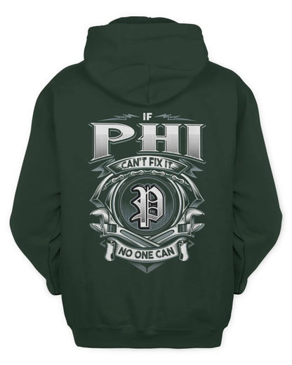 PHI AP81-K4-626 - Personalized Ahmed Quote Apparel “If Ahmed Can't Fix It, No One Can” - Unisex Hoodie - Forest Green