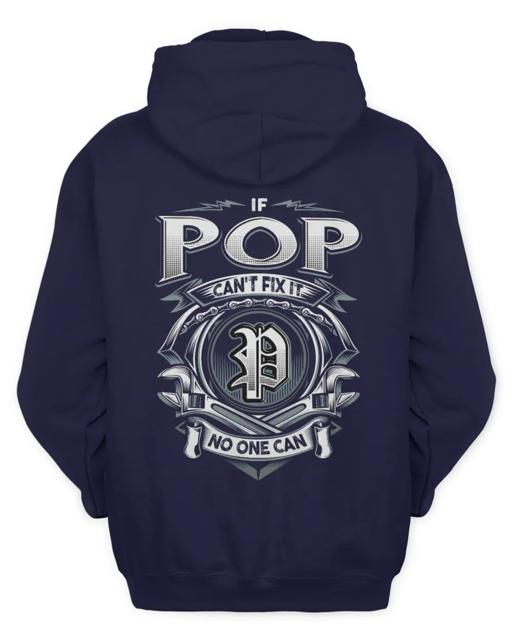 POP AP81-K4-626 - Personalized Ahmed Quote Apparel “If Ahmed Can't Fix It, No One Can” - Unisex Hoodie - Navy