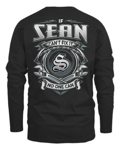 SEAN AP81-K4-626 - Personalized Ahmed Quote Apparel “If Ahmed Can't Fix It, No One Can” - Men's Long Sleeved T-Shirt - Black