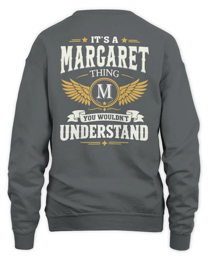 MARGARET KT06-M008 It’s a [NAME] Thing – You Wouldn’t Understand | Personalized Vintage T-Shirt - Unisex Sweatshirt - Charcoal