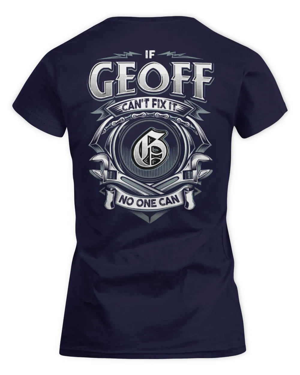GEOFF AP81-K4-626 - Personalized Ahmed Quote Apparel “If Ahmed Can't Fix It, No One Can” - Women's Standard T-Shirt - Navy