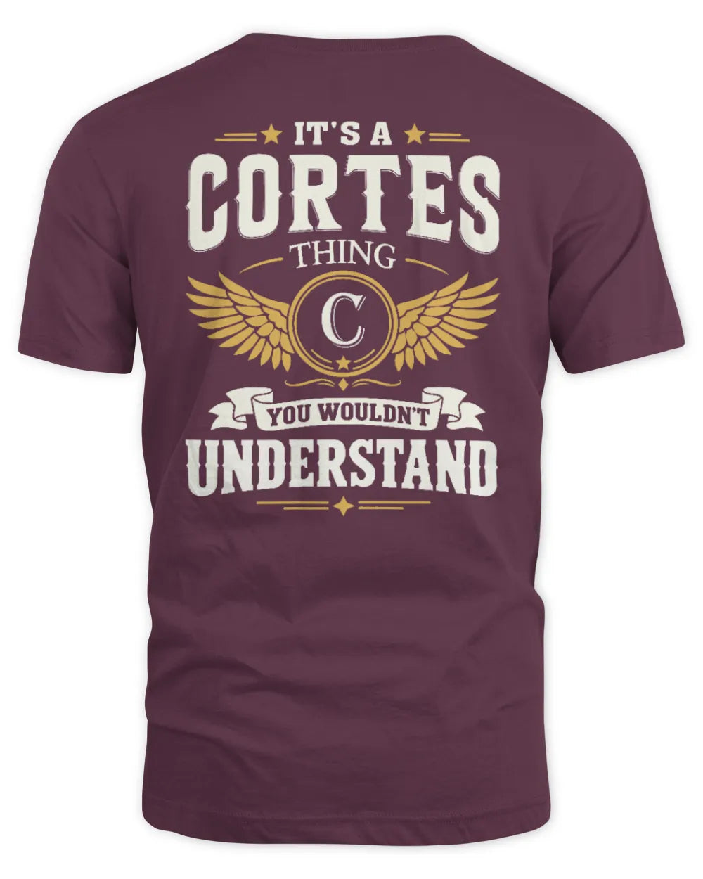CORTES KT06-M008 It’s a [NAME] Thing – You Wouldn’t Understand | Personalized Vintage T-Shirt - Unisex Standard T-Shirt - Maroon
