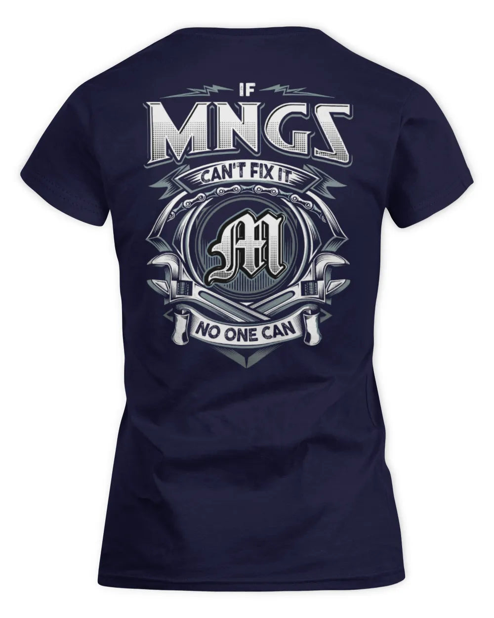 MNGS AP81-K4-626 - Personalized Ahmed Quote Apparel “If Ahmed Can't Fix It, No One Can” - Women's Standard T-Shirt - Navy