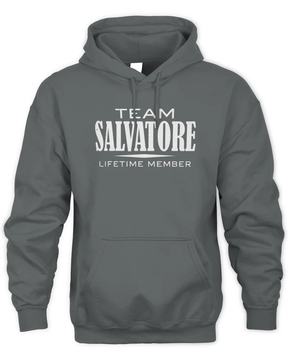 SALVATORE BL62-K4-128 - Personalized “Team NAME Lifetime Member” - Unisex Hoodie - Charcoal
