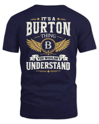 BURTON KT06-M008 It’s a [NAME] Thing – You Wouldn’t Understand | Personalized Vintage T-Shirt - Unisex Standard T-Shirt - Navy