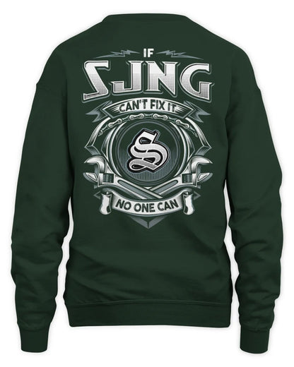 SJNG AP81-K4-626 - Personalized Ahmed Quote Apparel “If Ahmed Can't Fix It, No One Can” - Unisex Sweatshirt - Forest Green