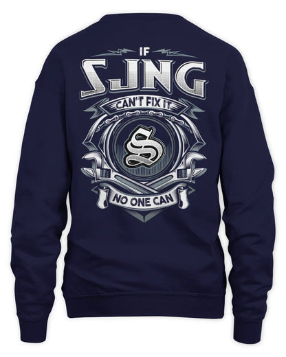 SJNG AP81-K4-626 - Personalized Ahmed Quote Apparel “If Ahmed Can't Fix It, No One Can” - Unisex Sweatshirt - Navy