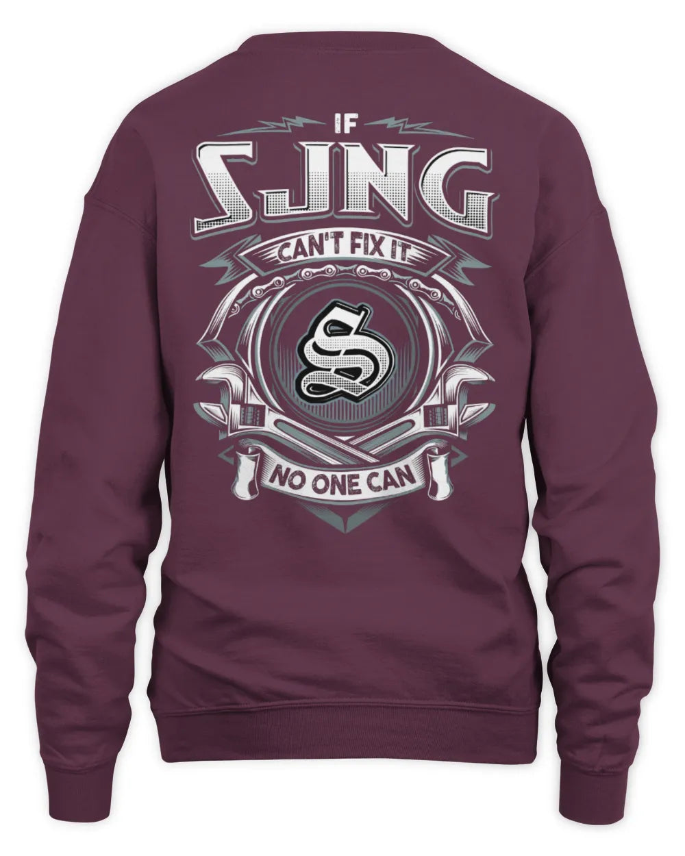 SJNG AP81-K4-626 - Personalized Ahmed Quote Apparel “If Ahmed Can't Fix It, No One Can” - Unisex Sweatshirt - Maroon