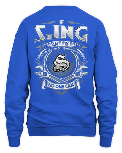 SJNG AP81-K4-626 - Personalized Ahmed Quote Apparel “If Ahmed Can't Fix It, No One Can” - Unisex Sweatshirt - Royal