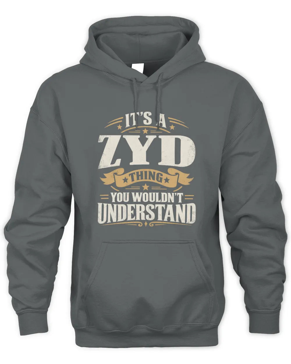 ZYD P08 TH51 - Personalized “It’s a/an [NAME] Thing – You Wouldn’t Understand” Shirt - Unisex Hoodie - Charcoal