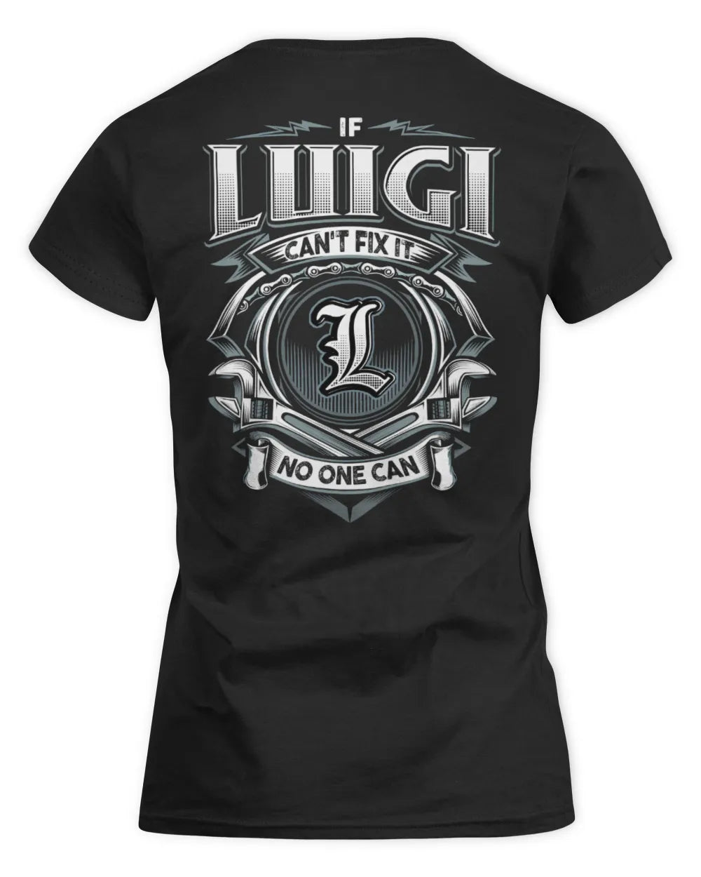 LUIGI AP81-K4-626 - Personalized Ahmed Quote Apparel “If Ahmed Can't Fix It, No One Can” - Women's Standard T-Shirt - Black