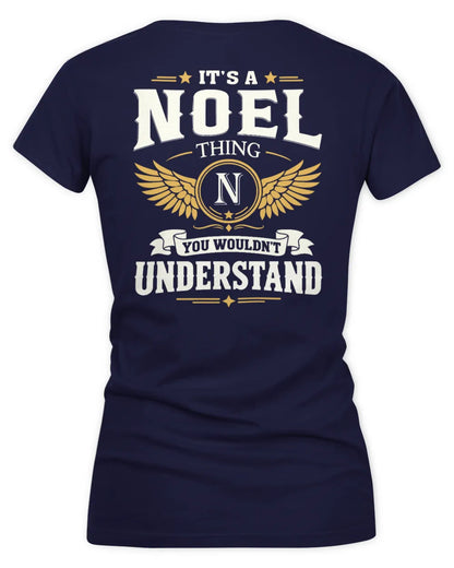 NOEL KT06-M008 It’s a [NAME] Thing – You Wouldn’t Understand | Personalized Vintage T-Shirt - Women's V-Neck T-Shirt - Navy
