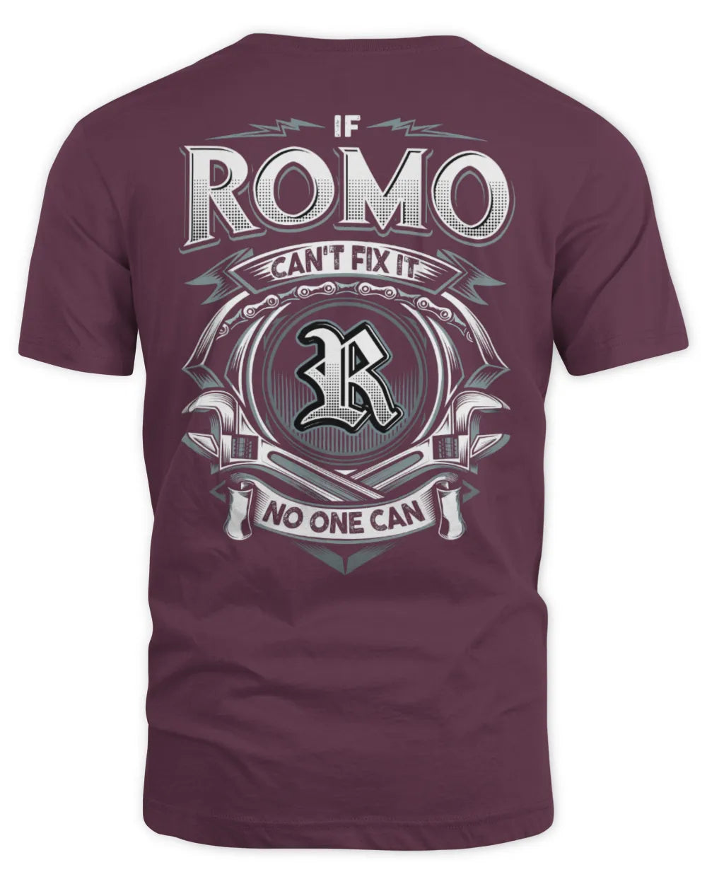 ROMO AP81-K4-626 - Personalized Ahmed Quote Apparel “If Ahmed Can't Fix It, No One Can” - Unisex Standard T-Shirt - Maroon
