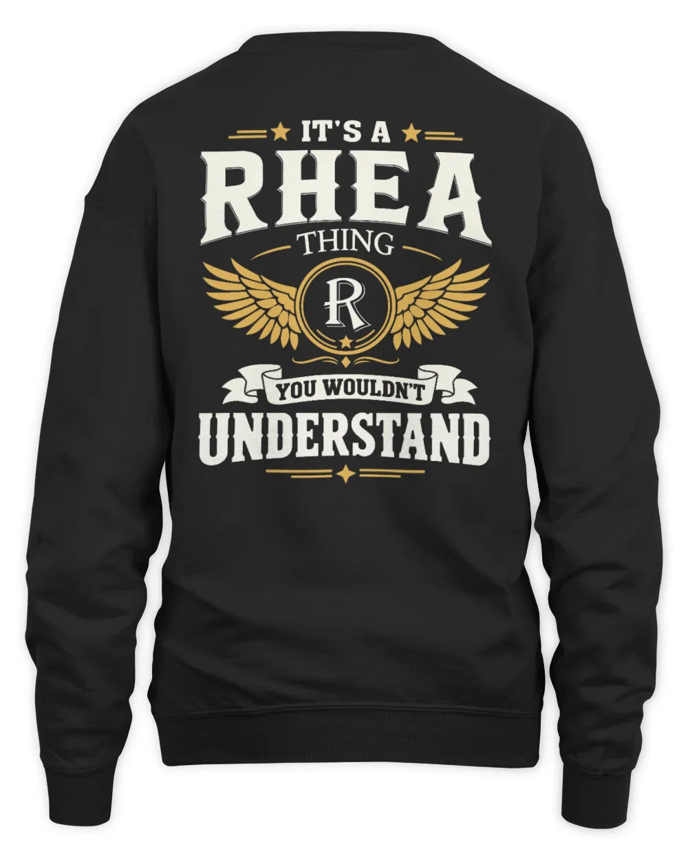 RHEA KT06-M008 It’s a [NAME] Thing – You Wouldn’t Understand | Personalized Vintage T-Shirt - Unisex Sweatshirt - Black