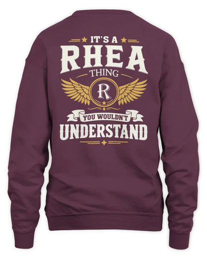 RHEA KT06-M008 It’s a [NAME] Thing – You Wouldn’t Understand | Personalized Vintage T-Shirt - Unisex Sweatshirt - Maroon