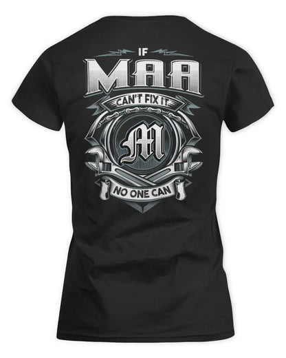 MAA AP81-K4-626 - Personalized Ahmed Quote Apparel “If Ahmed Can't Fix It, No One Can” - Women's Standard T-Shirt - Black