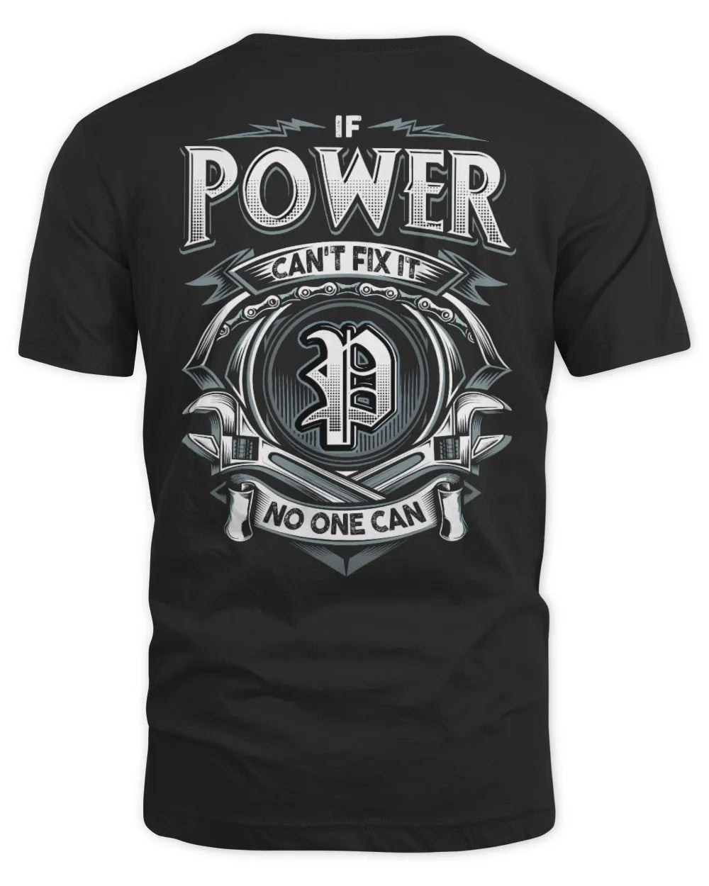 POWER AP81-K4-626 - Personalized Ahmed Quote Apparel “If Ahmed Can't Fix It, No One Can” - Unisex Standard T-Shirt - Black