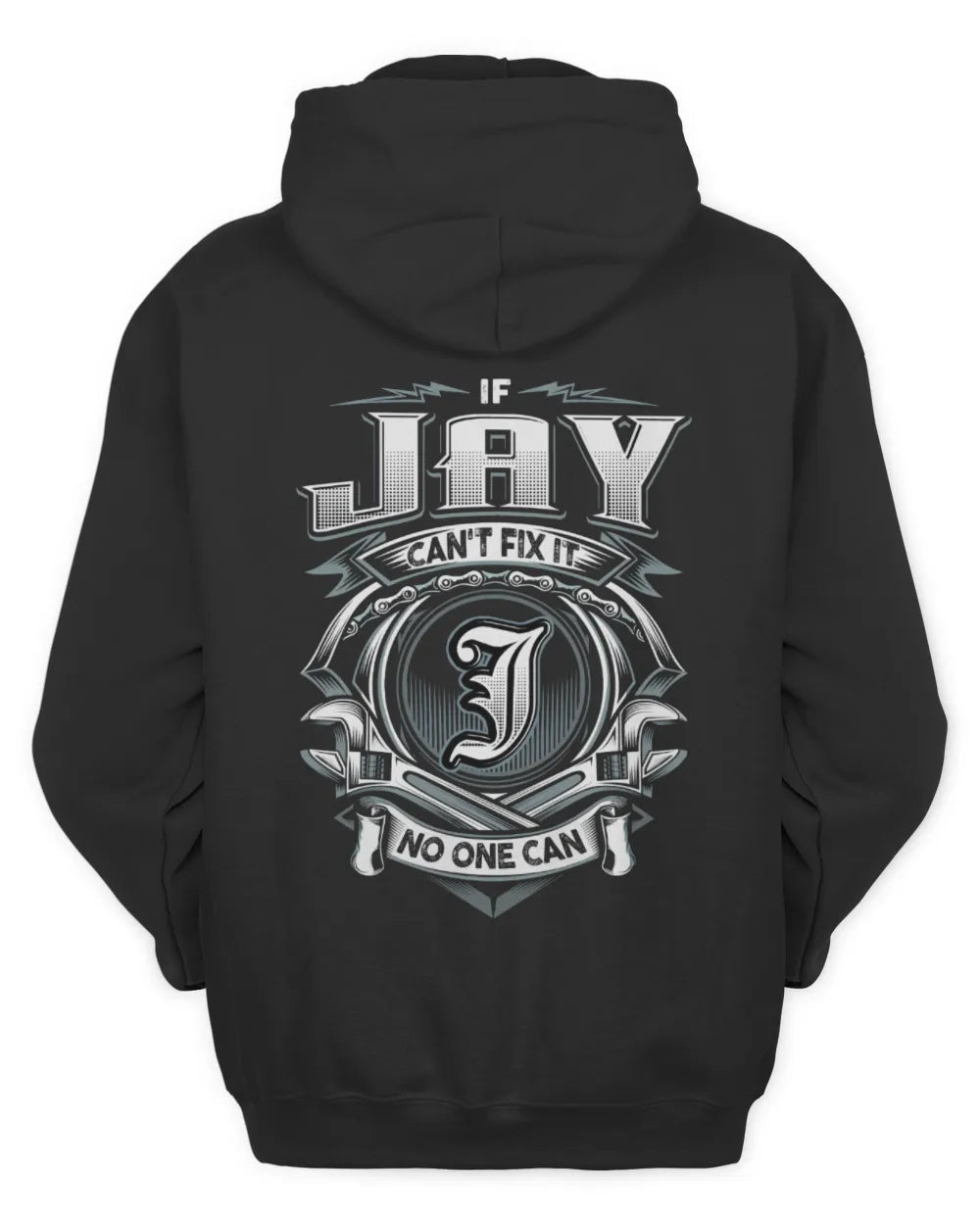 JAY AP81-K4-626 - Personalized Ahmed Quote Apparel “If Ahmed Can't Fix It, No One Can” - Unisex Hoodie - Black