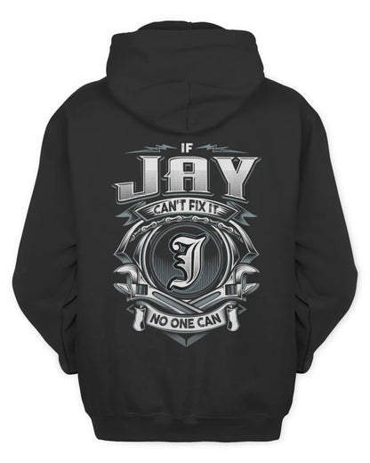 JAY AP81-K4-626 - Personalized Ahmed Quote Apparel “If Ahmed Can't Fix It, No One Can” - Unisex Hoodie - Black