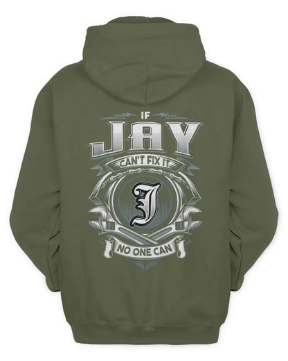 JAY AP81-K4-626 - Personalized Ahmed Quote Apparel “If Ahmed Can't Fix It, No One Can” - Unisex Hoodie - Military Green
