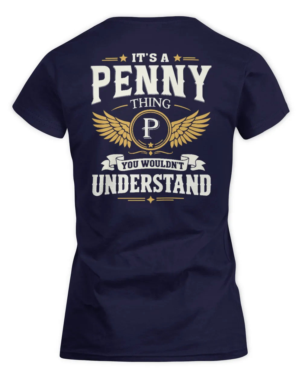 PENNY KT06-M008 It’s a [NAME] Thing – You Wouldn’t Understand | Personalized Vintage T-Shirt - Women's Standard T-Shirt - Navy