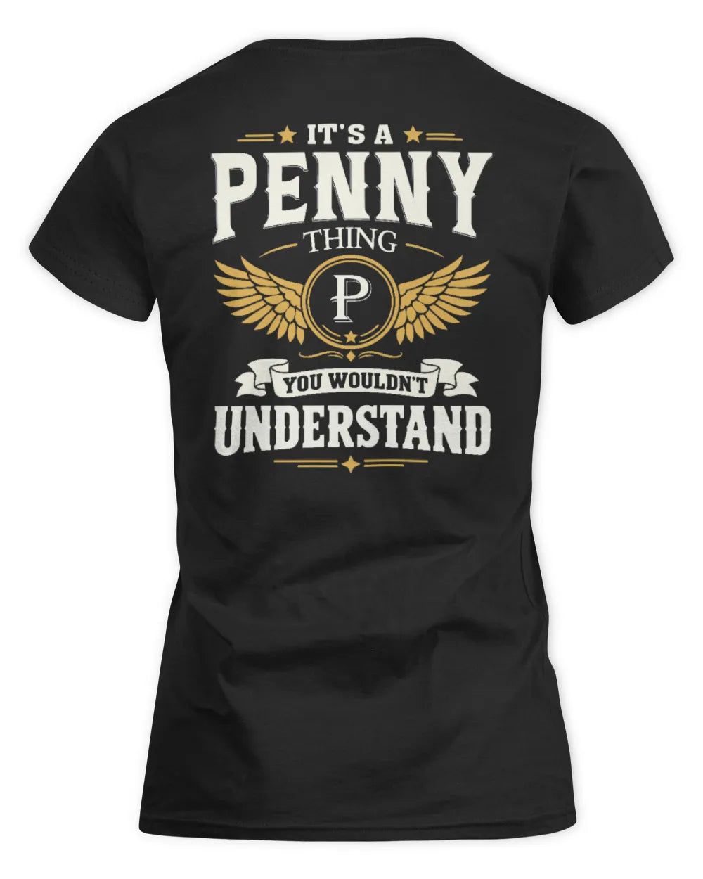 PENNY KT06-M008 It’s a [NAME] Thing – You Wouldn’t Understand | Personalized Vintage T-Shirt - Women's Standard T-Shirt - Black