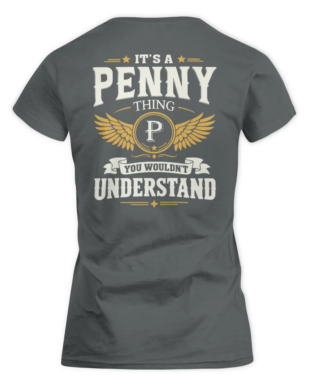 PENNY KT06-M008 It’s a [NAME] Thing – You Wouldn’t Understand | Personalized Vintage T-Shirt - Women's Standard T-Shirt - Charcoal
