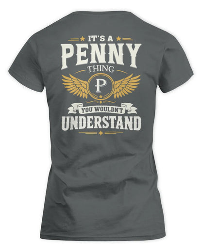 PENNY KT06-M008 It’s a [NAME] Thing – You Wouldn’t Understand | Personalized Vintage T-Shirt - Women's Standard T-Shirt - Charcoal