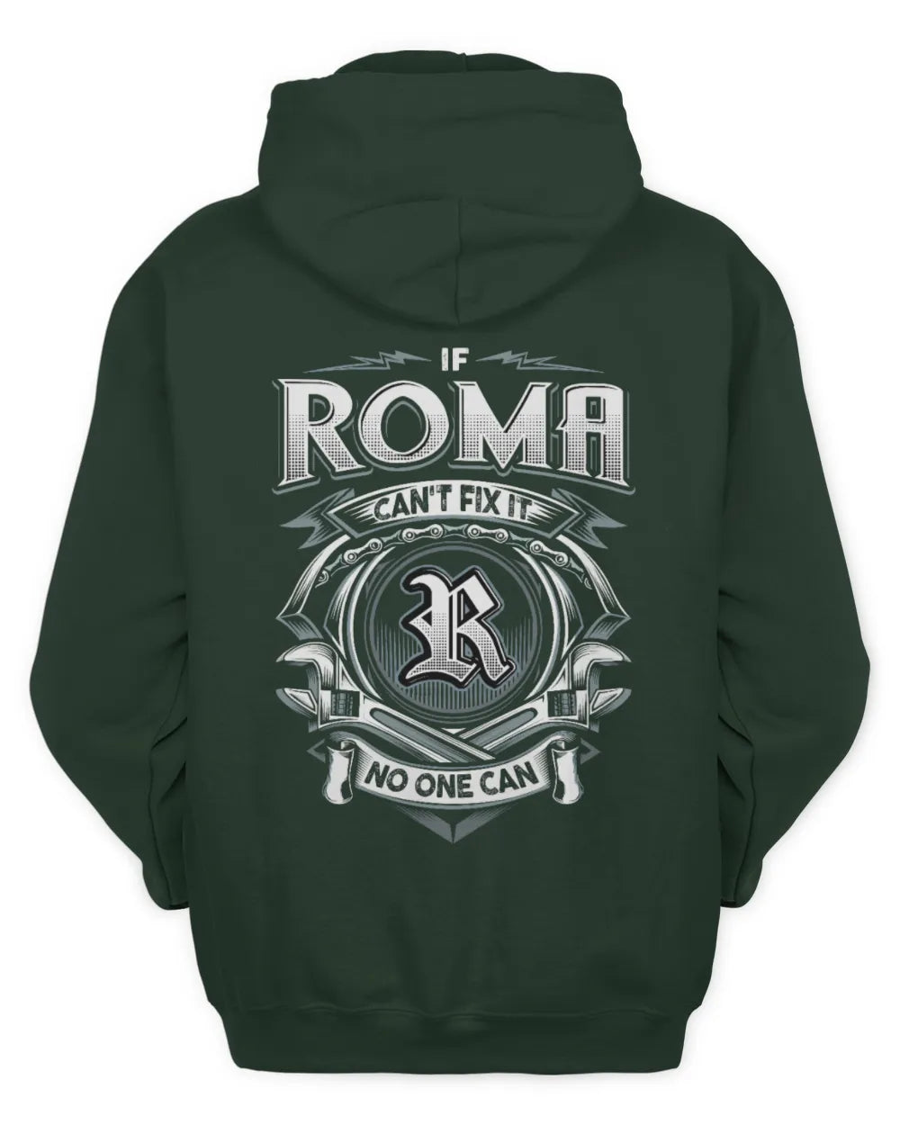 ROMA AP81-K4-626 - Personalized Ahmed Quote Apparel “If Ahmed Can't Fix It, No One Can” - Unisex Hoodie - Forest Green