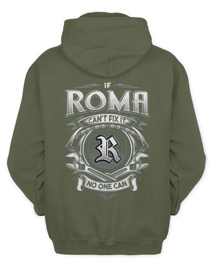 ROMA AP81-K4-626 - Personalized Ahmed Quote Apparel “If Ahmed Can't Fix It, No One Can” - Unisex Hoodie - Military Green