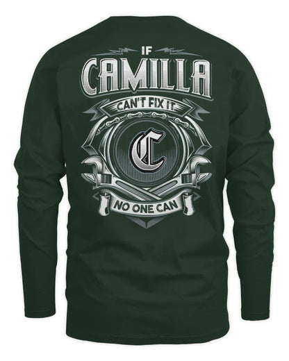 CAMILLA AP81-K4-626 - Personalized Ahmed Quote Apparel “If Ahmed Can't Fix It, No One Can” - Men's Long Sleeved T-Shirt - Forest Green