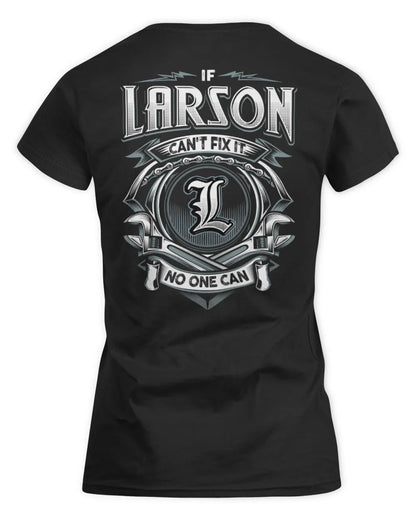 LARSON AP81-K4-626 - Personalized Ahmed Quote Apparel “If Ahmed Can't Fix It, No One Can” - Women's Standard T-Shirt - Black