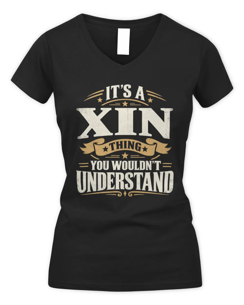 XIN P08 TH51 - Personalized “It’s a/an [NAME] Thing – You Wouldn’t Understand” Shirt - Women's V-Neck T-Shirt - Black