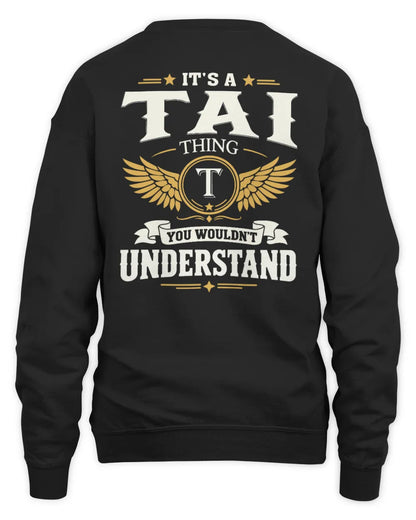 TAI KT06-M008 It’s a [NAME] Thing – You Wouldn’t Understand | Personalized Vintage T-Shirt - Unisex Sweatshirt - Black