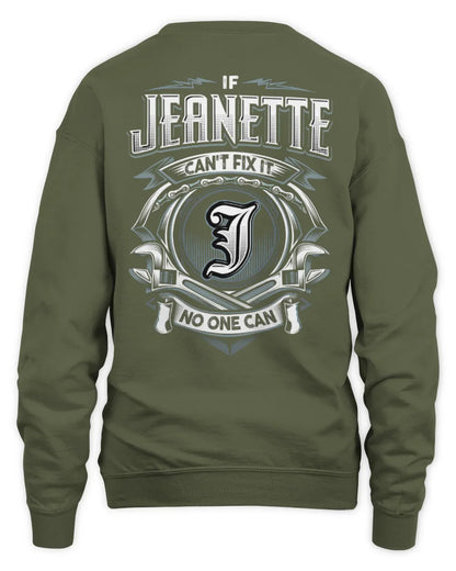JEANETTE AP81-K4-626 - Personalized Ahmed Quote Apparel “If Ahmed Can't Fix It, No One Can” - Unisex Sweatshirt - Military Green