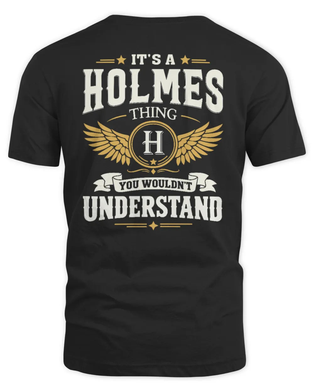 HOLMES KT06-M008 It’s a [NAME] Thing – You Wouldn’t Understand | Personalized Vintage T-Shirt - Unisex Standard T-Shirt - Black