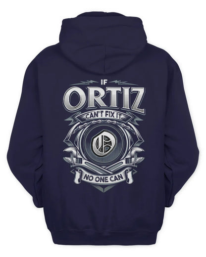 ORTIZ AP81-K4-626 - Personalized Ahmed Quote Apparel “If Ahmed Can't Fix It, No One Can” - Unisex Hoodie - Navy