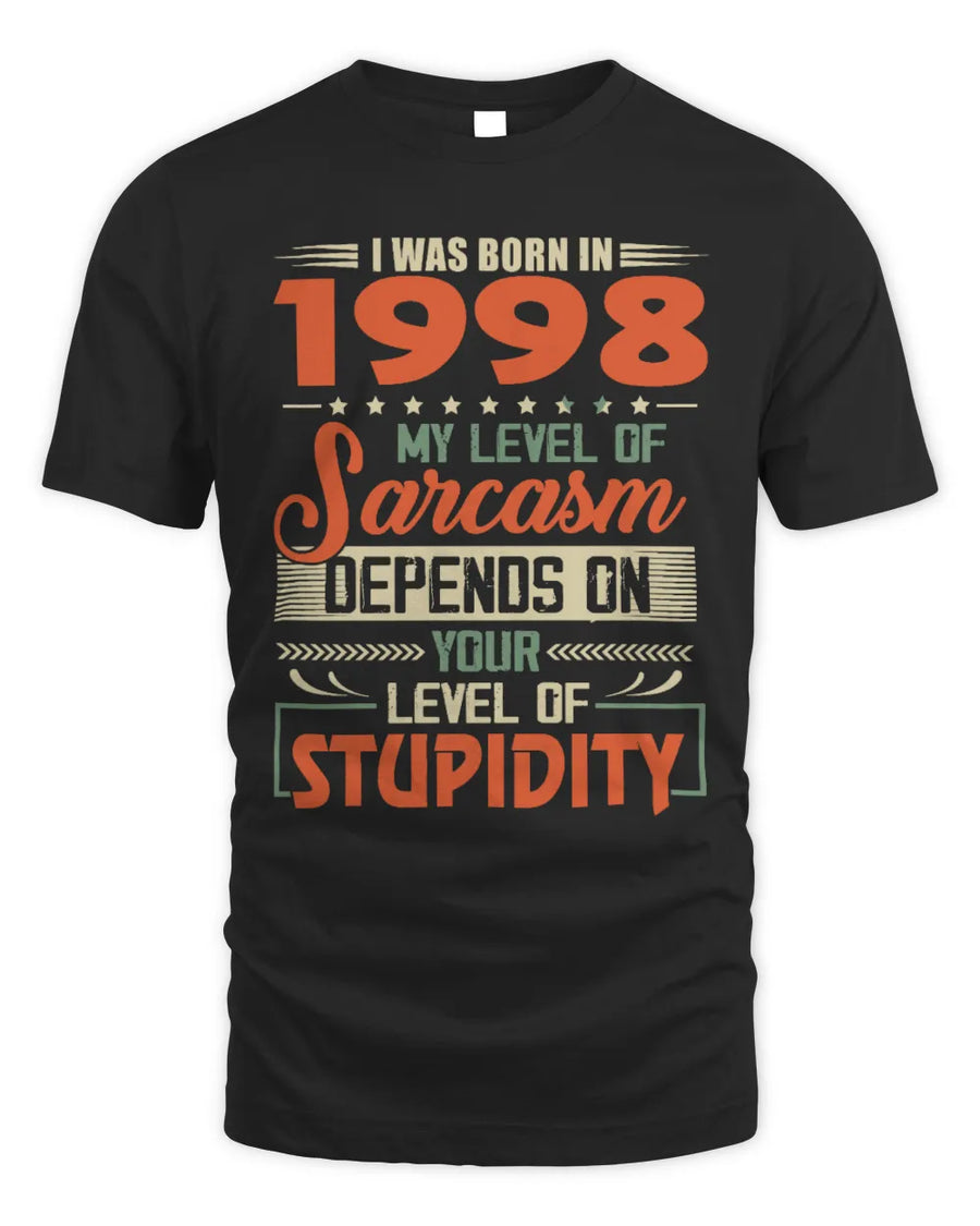 1998 TH05-K2 – Vintage Born to Be Sarcastic T-Shirt