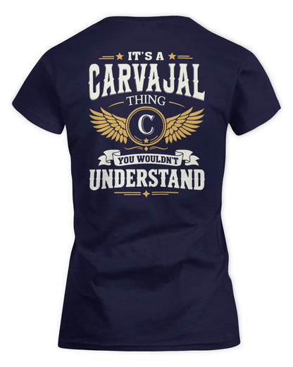 CARVAJAL KT06-M008 It’s a [NAME] Thing – You Wouldn’t Understand | Personalized Vintage T-Shirt - Women's Standard T-Shirt - Navy