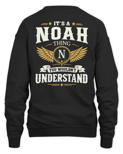 NOAH KT06-M008 It’s a [NAME] Thing – You Wouldn’t Understand | Personalized Vintage T-Shirt - Unisex Sweatshirt - Black