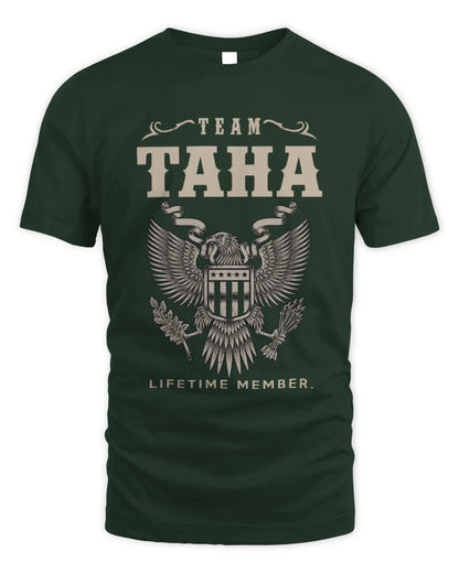 TAHA TP06-K82 – Personalized Classic Style Apparel “Team NAME Lifetime Member” - Unisex Standard T-Shirt - Forest Green