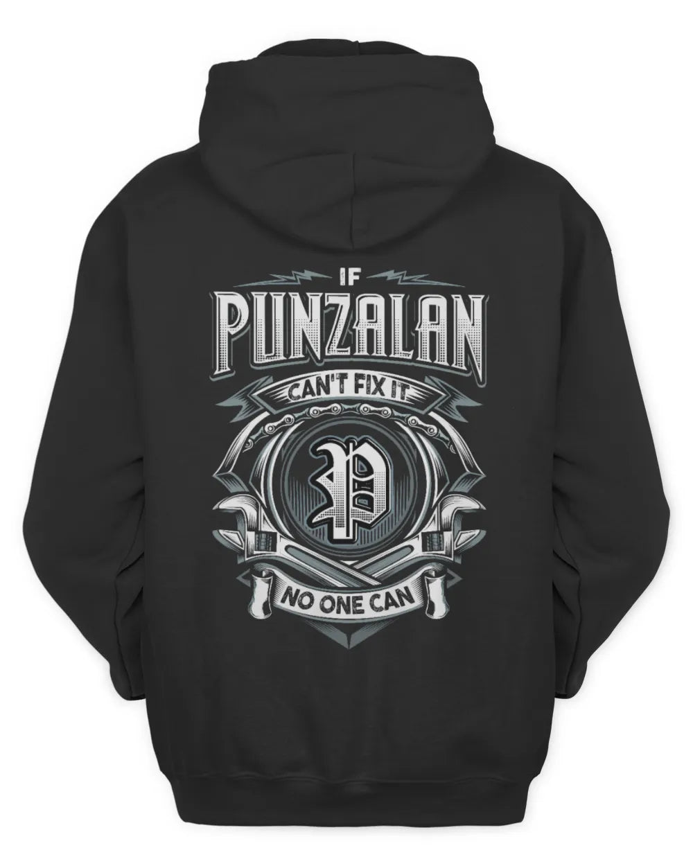 PUNZALAN AP81-K4-626 - Personalized Ahmed Quote Apparel “If Ahmed Can't Fix It, No One Can” - Unisex Hoodie - Black