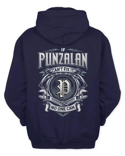 PUNZALAN AP81-K4-626 - Personalized Ahmed Quote Apparel “If Ahmed Can't Fix It, No One Can” - Unisex Hoodie - Navy