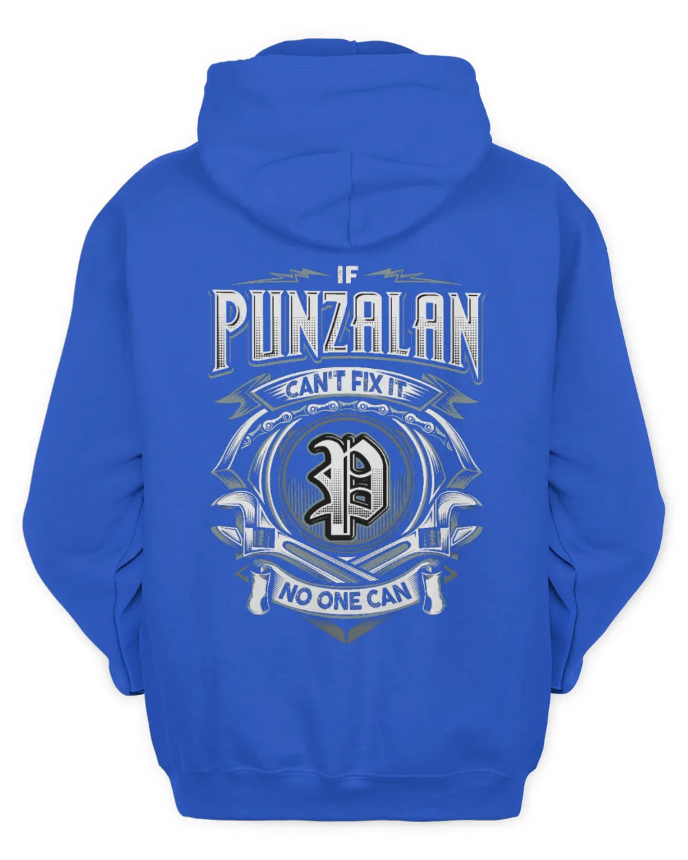 PUNZALAN AP81-K4-626 - Personalized Ahmed Quote Apparel “If Ahmed Can't Fix It, No One Can” - Unisex Hoodie - Royal