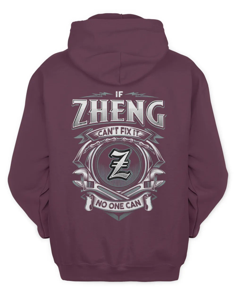 ZHENG AP81-K4-626 - Personalized Ahmed Quote Apparel “If Ahmed Can't Fix It, No One Can” - Unisex Hoodie - Maroon