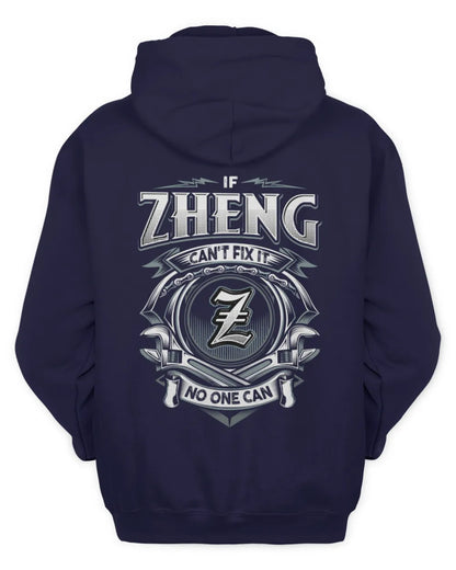 ZHENG AP81-K4-626 - Personalized Ahmed Quote Apparel “If Ahmed Can't Fix It, No One Can” - Unisex Hoodie - Navy