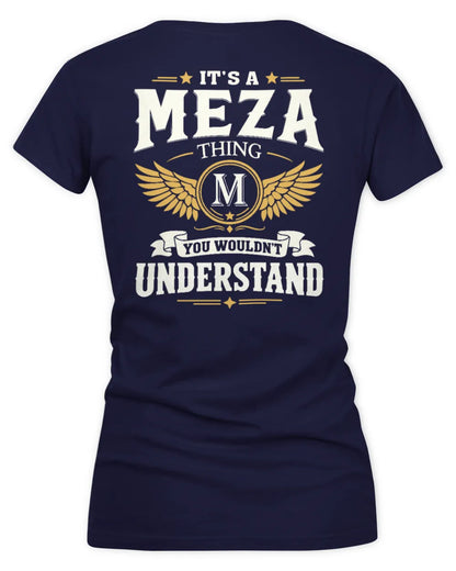 MEZA KT06-M008 It’s a [NAME] Thing – You Wouldn’t Understand | Personalized Vintage T-Shirt - Women's V-Neck T-Shirt - Navy