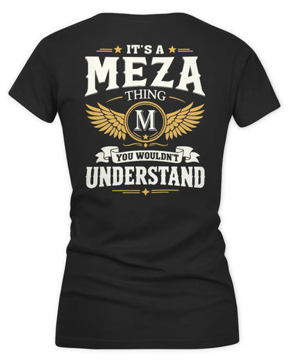 MEZA KT06-M008 It’s a [NAME] Thing – You Wouldn’t Understand | Personalized Vintage T-Shirt - Women's V-Neck T-Shirt - Black