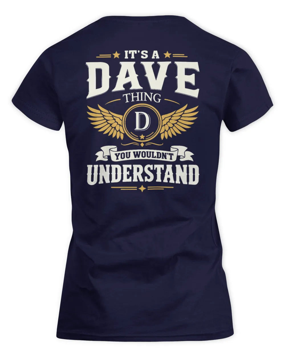 DAVE KT06-M008 It’s a [NAME] Thing – You Wouldn’t Understand | Personalized Vintage T-Shirt - Women's Standard T-Shirt - Navy