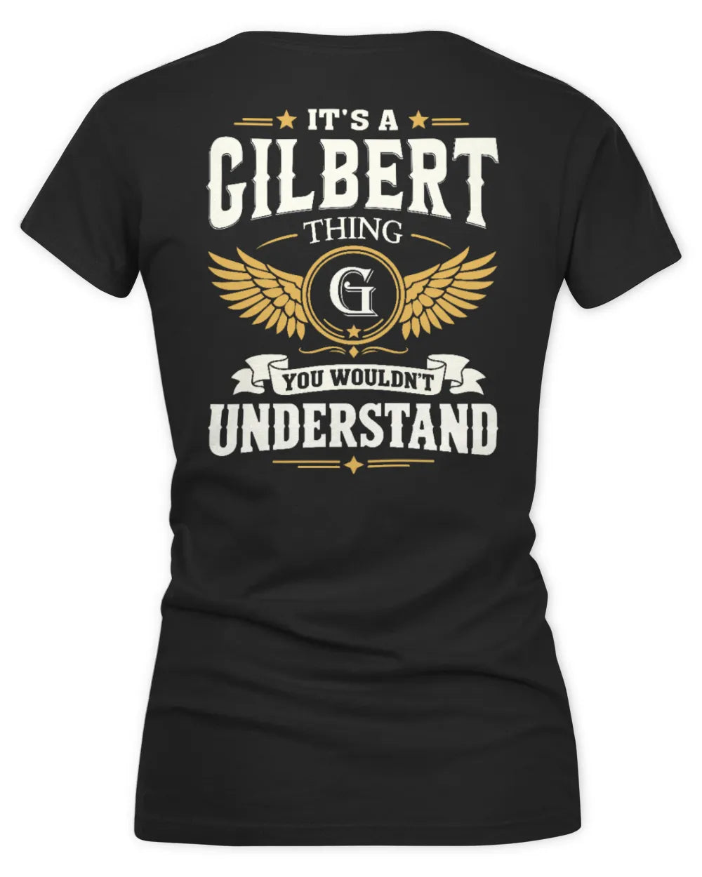 GILBERT KT06-M008 It’s a [NAME] Thing – You Wouldn’t Understand | Personalized Vintage T-Shirt - Women's V-Neck T-Shirt - Black